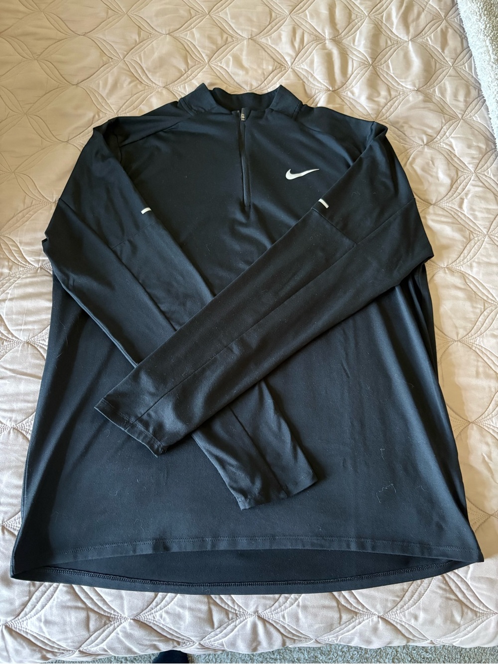 Nike Black Men's Long-Sleeve Half-Zip Performance Pullover